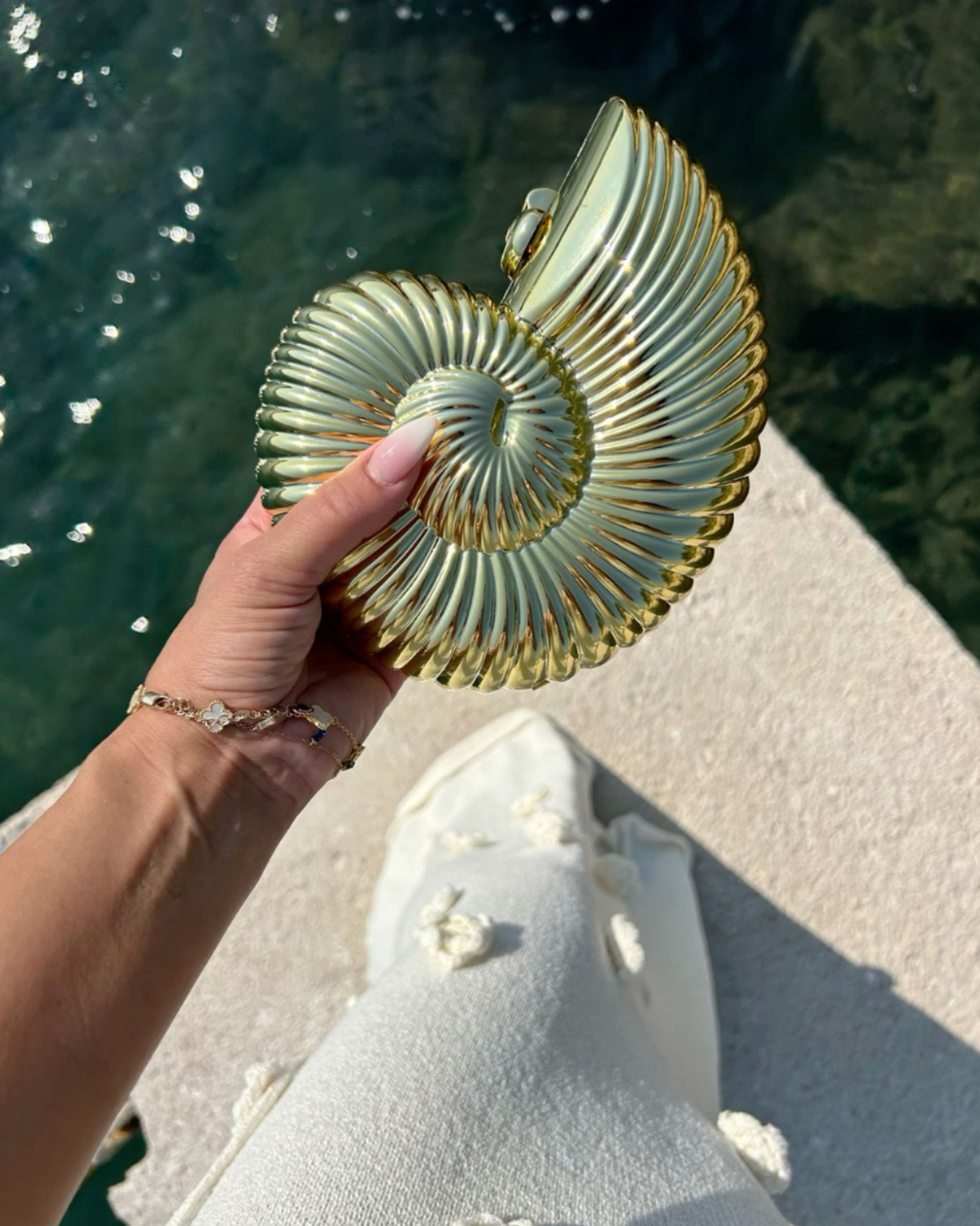 Ariel Gold Clutch