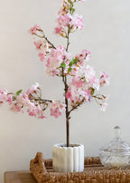 Pink Artificial Cherry Blossom Tree Potted Arrangement - 30"