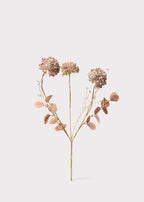 Dusty Purple Artificial Snowball Flower Spray - 20.5"