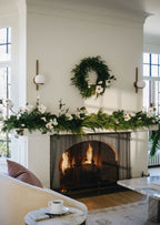 SAVE- Cream Magnolia Fake Flower Branch - 35"
